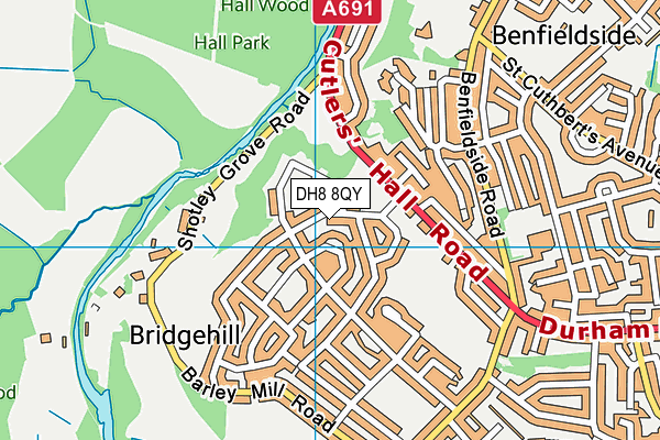 DH8 8QY map - OS VectorMap District (Ordnance Survey) DH8 8QY map - OS VectorMap District (Ordnance Survey)