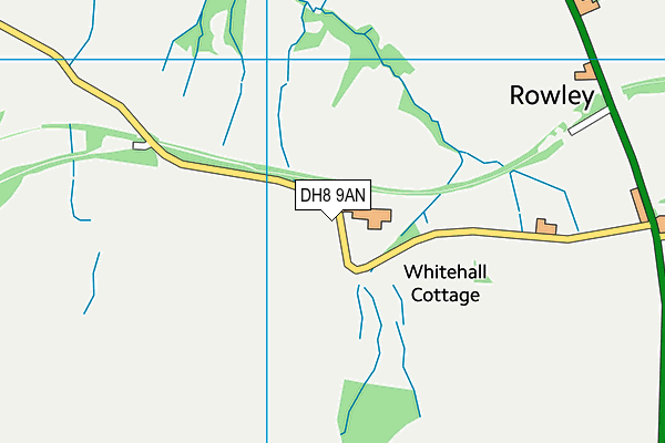 DH8 9AN map - OS VectorMap District (Ordnance Survey) DH8 9AN map - OS VectorMap District (Ordnance Survey)