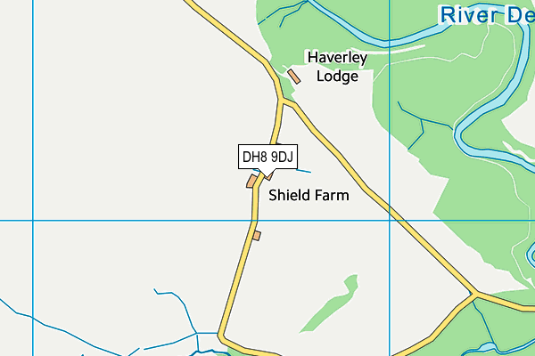 DH8 9DJ map - OS VectorMap District (Ordnance Survey) DH8 9DJ map - OS VectorMap District (Ordnance Survey)