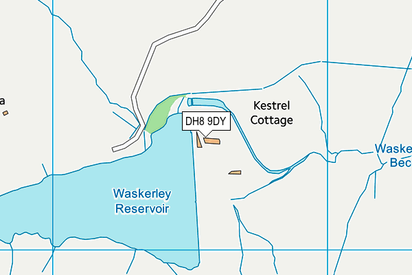 DH8 9DY map - OS VectorMap District (Ordnance Survey) DH8 9DY map - OS VectorMap District (Ordnance Survey)