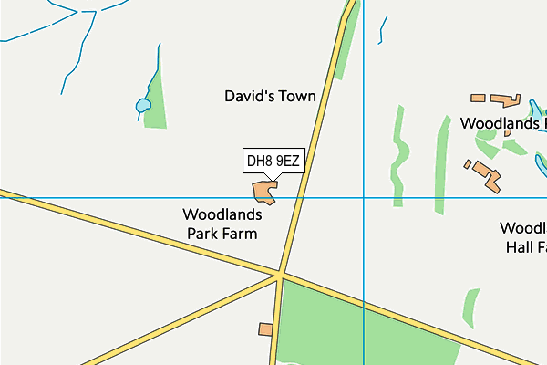 DH8 9EZ map - OS VectorMap District (Ordnance Survey) DH8 9EZ map - OS VectorMap District (Ordnance Survey)
