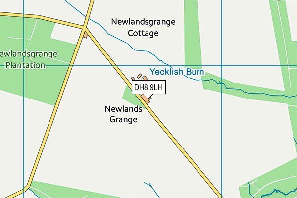 DH8 9LH map - OS VectorMap District (Ordnance Survey) DH8 9LH map - OS VectorMap District (Ordnance Survey)