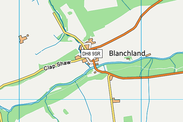 DH8 9SR map - OS VectorMap District (Ordnance Survey) DH8 9SR map - OS VectorMap District (Ordnance Survey)