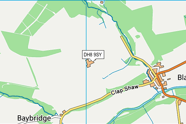 DH8 9SY map - OS VectorMap District (Ordnance Survey) DH8 9SY map - OS VectorMap District (Ordnance Survey)