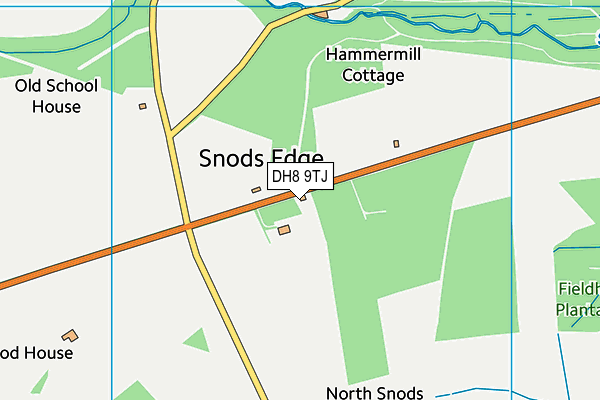 DH8 9TJ map - OS VectorMap District (Ordnance Survey) DH8 9TJ map - OS VectorMap District (Ordnance Survey)