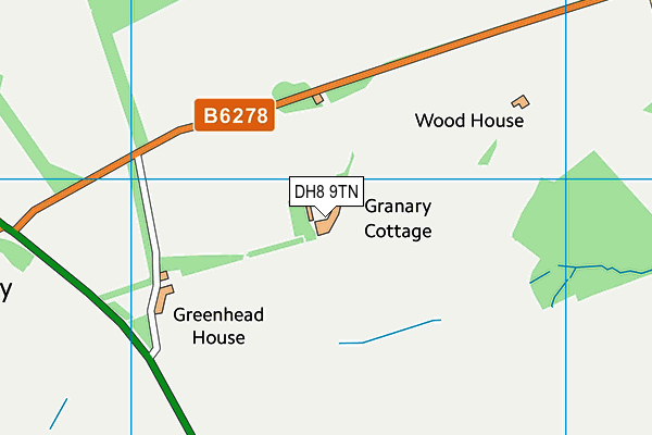 DH8 9TN map - OS VectorMap District (Ordnance Survey) DH8 9TN map - OS VectorMap District (Ordnance Survey)