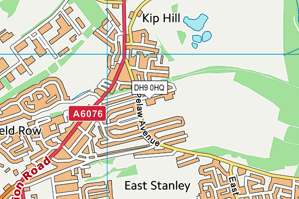 DH9 0HQ map - OS VectorMap District (Ordnance Survey) DH9 0HQ map - OS VectorMap District (Ordnance Survey)