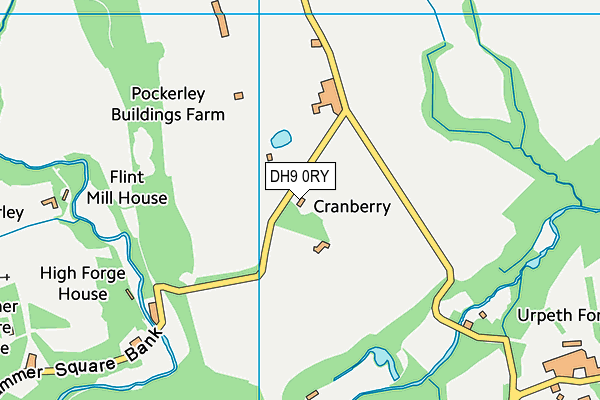 DH9 0RY map - OS VectorMap District (Ordnance Survey) DH9 0RY map - OS VectorMap District (Ordnance Survey)
