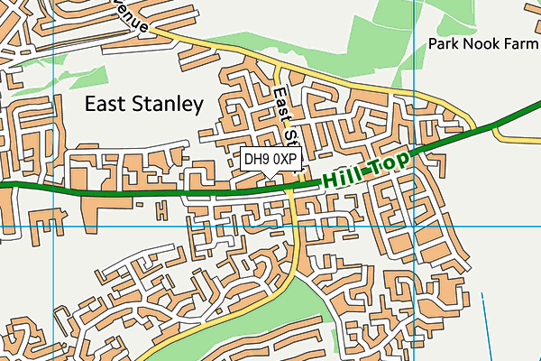DH9 0XP map - OS VectorMap District (Ordnance Survey) DH9 0XP map - OS VectorMap District (Ordnance Survey)