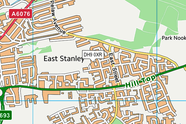 DH9 0XR map - OS VectorMap District (Ordnance Survey) DH9 0XR map - OS VectorMap District (Ordnance Survey)