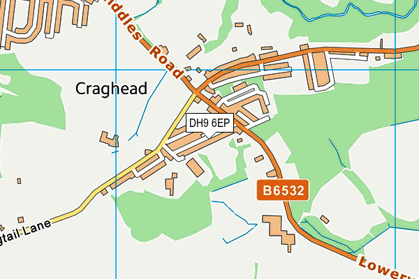 DH9 6EP map - OS VectorMap District (Ordnance Survey) DH9 6EP map - OS VectorMap District (Ordnance Survey)