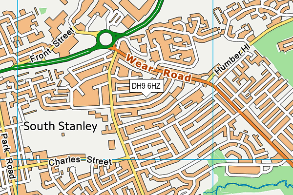 DH9 6HZ map - OS VectorMap District (Ordnance Survey) DH9 6HZ map - OS VectorMap District (Ordnance Survey)