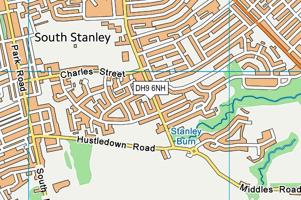 DH9 6NH map - OS VectorMap District (Ordnance Survey) DH9 6NH map - OS VectorMap District (Ordnance Survey)