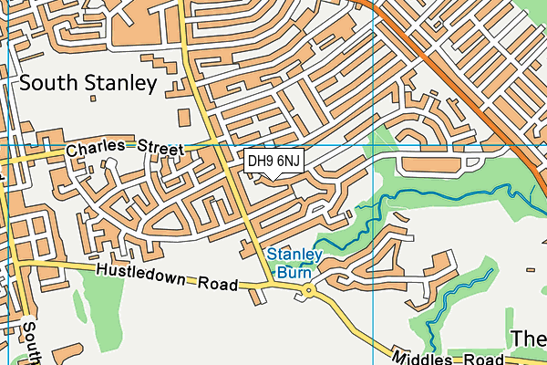 DH9 6NJ map - OS VectorMap District (Ordnance Survey) DH9 6NJ map - OS VectorMap District (Ordnance Survey)