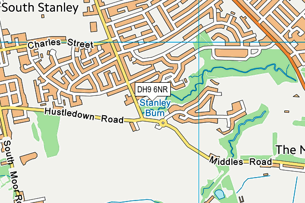 DH9 6NR map - OS VectorMap District (Ordnance Survey) DH9 6NR map - OS VectorMap District (Ordnance Survey)