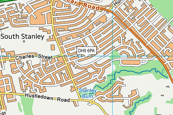 DH9 6PA map - OS VectorMap District (Ordnance Survey)