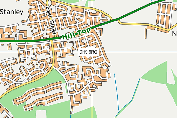 DH9 6RQ map - OS VectorMap District (Ordnance Survey) DH9 6RQ map - OS VectorMap District (Ordnance Survey)