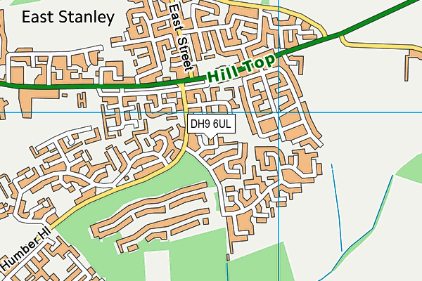 DH9 6UL map - OS VectorMap District (Ordnance Survey) DH9 6UL map - OS VectorMap District (Ordnance Survey)
