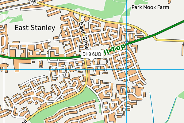 DH9 6UQ map - OS VectorMap District (Ordnance Survey)