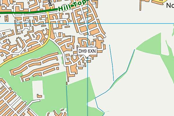DH9 6XN map - OS VectorMap District (Ordnance Survey) DH9 6XN map - OS VectorMap District (Ordnance Survey)