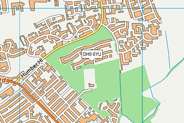 DH9 6YU map - OS VectorMap District (Ordnance Survey) DH9 6YU map - OS VectorMap District (Ordnance Survey)