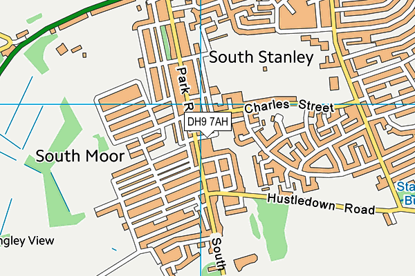 DH9 7AH map - OS VectorMap District (Ordnance Survey) DH9 7AH map - OS VectorMap District (Ordnance Survey)