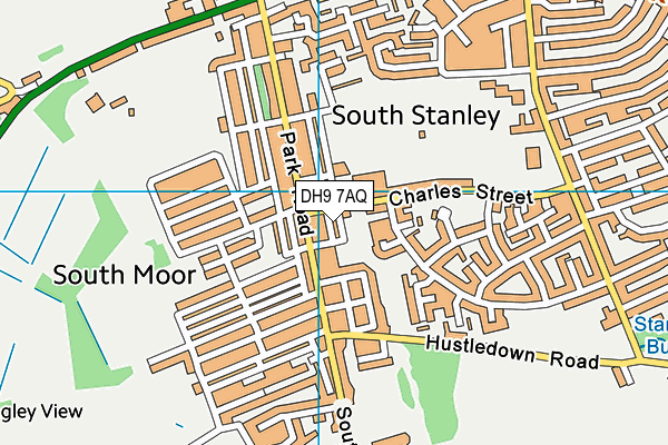 DH9 7AQ map - OS VectorMap District (Ordnance Survey) DH9 7AQ map - OS VectorMap District (Ordnance Survey)