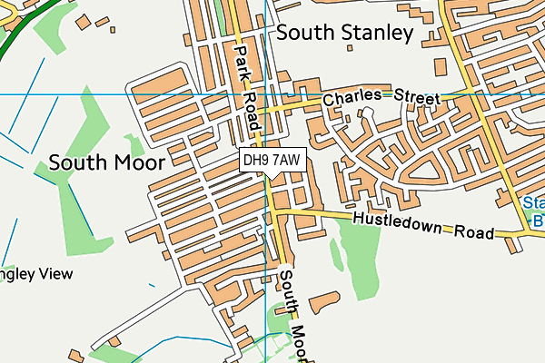 DH9 7AW map - OS VectorMap District (Ordnance Survey) DH9 7AW map - OS VectorMap District (Ordnance Survey)