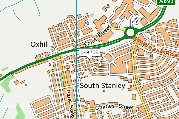 DH9 7DE map - OS VectorMap District (Ordnance Survey) DH9 7DE map - OS VectorMap District (Ordnance Survey)