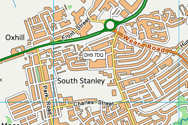 DH9 7DQ map - OS VectorMap District (Ordnance Survey) DH9 7DQ map - OS VectorMap District (Ordnance Survey)
