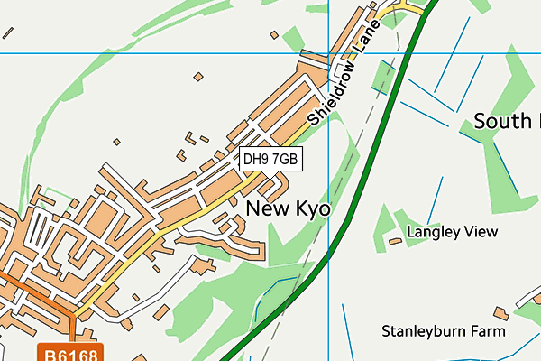 DH9 7GB map - OS VectorMap District (Ordnance Survey) DH9 7GB map - OS VectorMap District (Ordnance Survey)