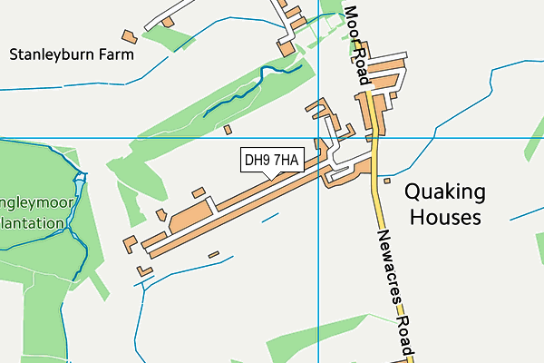 DH9 7HA map - OS VectorMap District (Ordnance Survey) DH9 7HA map - OS VectorMap District (Ordnance Survey)