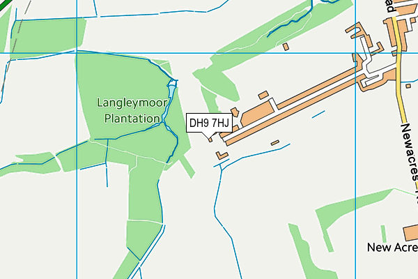 DH9 7HJ map - OS VectorMap District (Ordnance Survey) DH9 7HJ map - OS VectorMap District (Ordnance Survey)