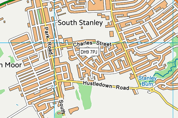 DH9 7PJ map - OS VectorMap District (Ordnance Survey) DH9 7PJ map - OS VectorMap District (Ordnance Survey)