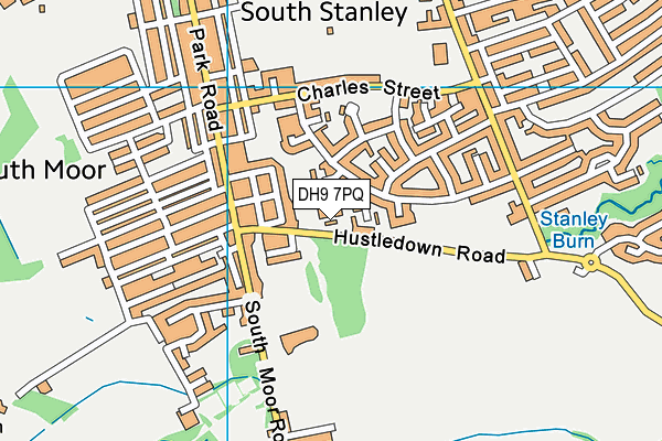 DH9 7PQ map - OS VectorMap District (Ordnance Survey) DH9 7PQ map - OS VectorMap District (Ordnance Survey)