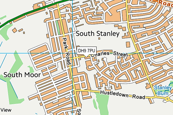 DH9 7PU map - OS VectorMap District (Ordnance Survey) DH9 7PU map - OS VectorMap District (Ordnance Survey)