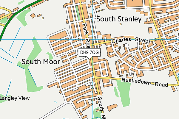 DH9 7QG map - OS VectorMap District (Ordnance Survey) DH9 7QG map - OS VectorMap District (Ordnance Survey)