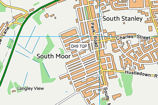 DH9 7QP map - OS VectorMap District (Ordnance Survey) DH9 7QP map - OS VectorMap District (Ordnance Survey)