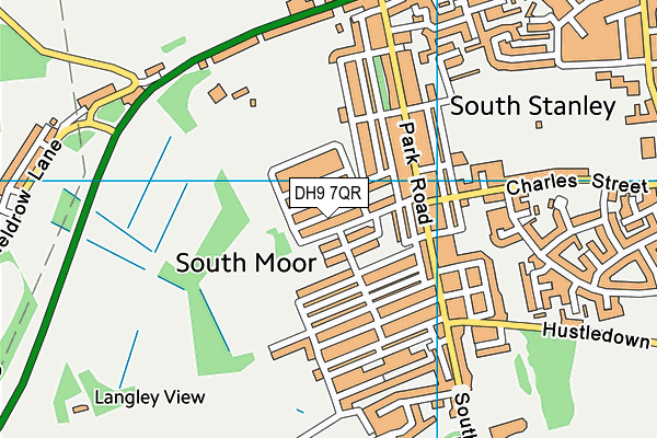 DH9 7QR map - OS VectorMap District (Ordnance Survey) DH9 7QR map - OS VectorMap District (Ordnance Survey)