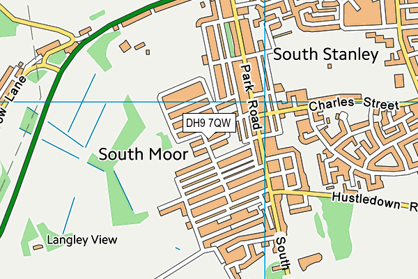 DH9 7QW map - OS VectorMap District (Ordnance Survey) DH9 7QW map - OS VectorMap District (Ordnance Survey)