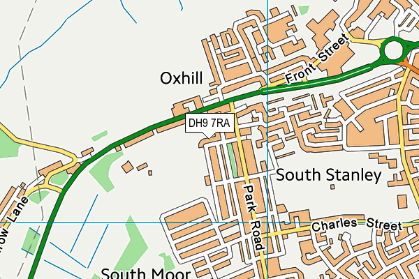 DH9 7RA map - OS VectorMap District (Ordnance Survey) DH9 7RA map - OS VectorMap District (Ordnance Survey)
