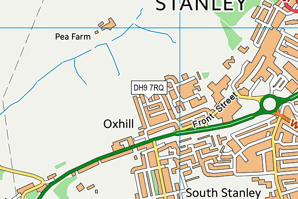 DH9 7RQ map - OS VectorMap District (Ordnance Survey) DH9 7RQ map - OS VectorMap District (Ordnance Survey)