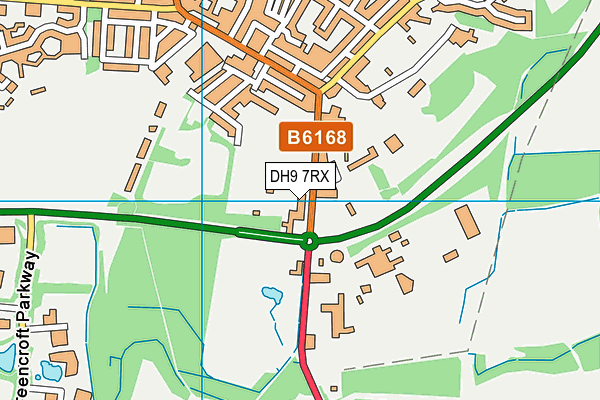 DH9 7RX map - OS VectorMap District (Ordnance Survey) DH9 7RX map - OS VectorMap District (Ordnance Survey)