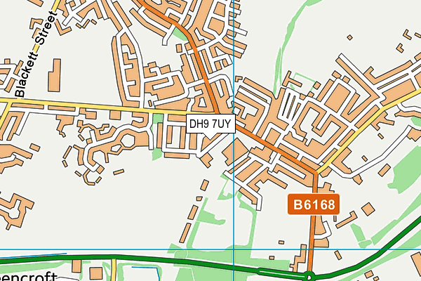 DH9 7UY map - OS VectorMap District (Ordnance Survey) DH9 7UY map - OS VectorMap District (Ordnance Survey)