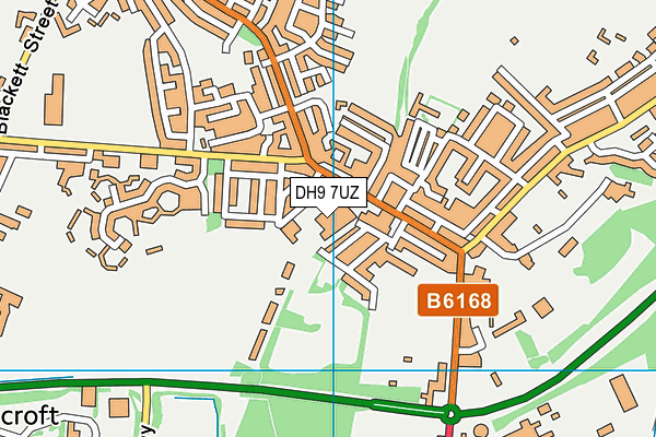 DH9 7UZ map - OS VectorMap District (Ordnance Survey) DH9 7UZ map - OS VectorMap District (Ordnance Survey)