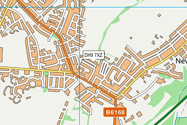 DH9 7XZ map - OS VectorMap District (Ordnance Survey) DH9 7XZ map - OS VectorMap District (Ordnance Survey)