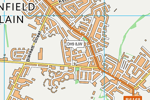 DH9 8JW map - OS VectorMap District (Ordnance Survey) DH9 8JW map - OS VectorMap District (Ordnance Survey)