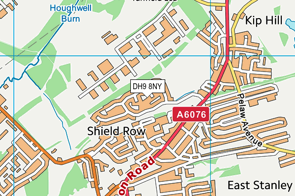DH9 8NY map - OS VectorMap District (Ordnance Survey) DH9 8NY map - OS VectorMap District (Ordnance Survey)