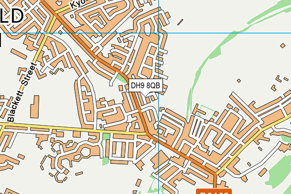 DH9 8QB map - OS VectorMap District (Ordnance Survey) DH9 8QB map - OS VectorMap District (Ordnance Survey)