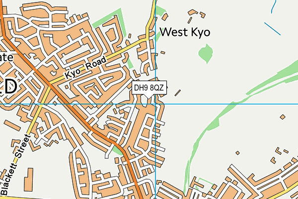 DH9 8QZ map - OS VectorMap District (Ordnance Survey) DH9 8QZ map - OS VectorMap District (Ordnance Survey)